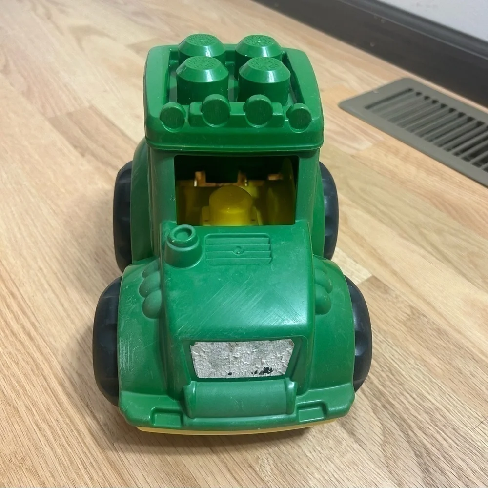 John Deere Mega Bloks Tractor Kids Toy Green Building